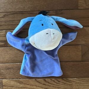 💜 DISNEY Winnie the Pooh Eeyore hand puppet kids